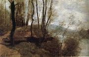 Corot Camille Path on the Rlo oil painting